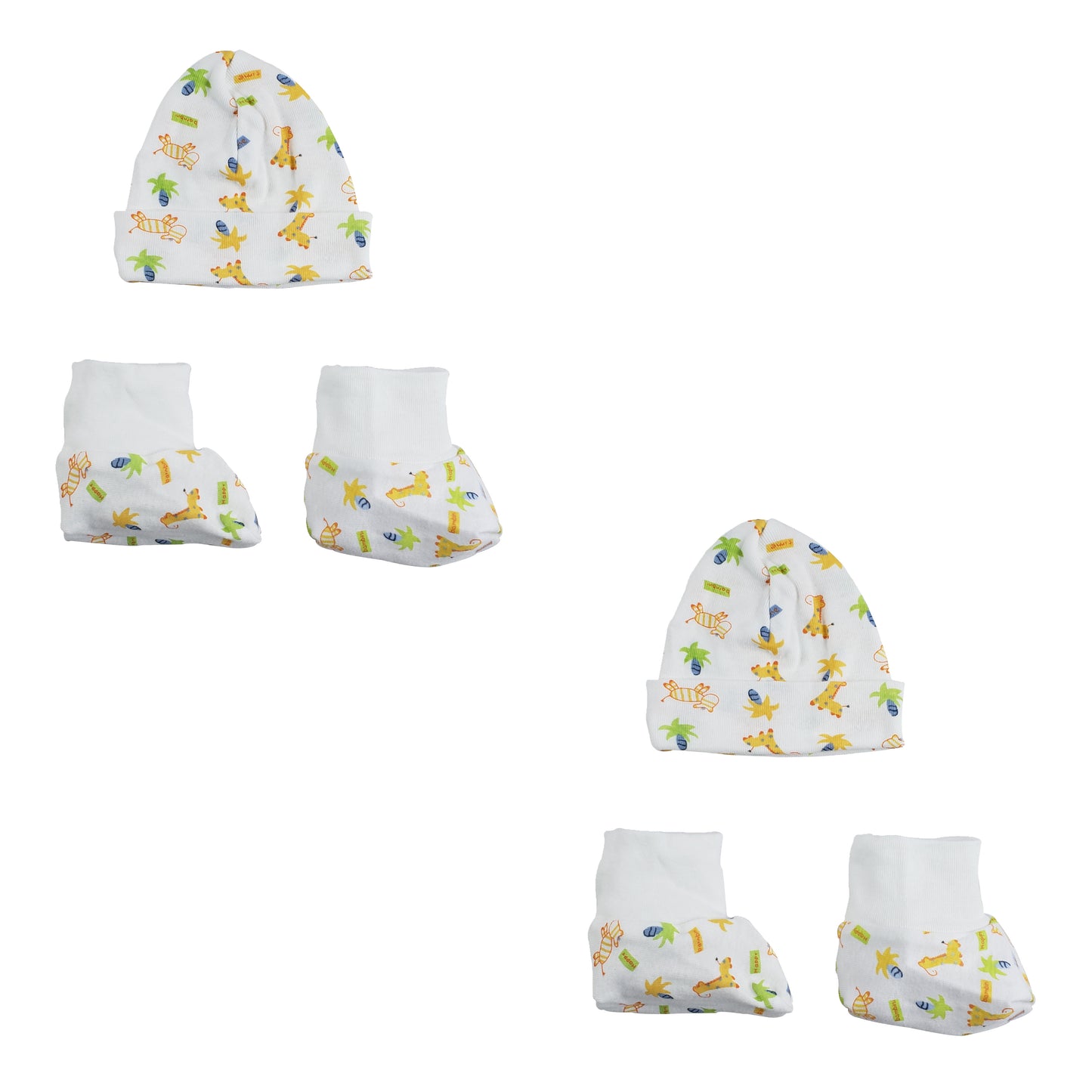 Caps, Booties - 4 pc Set CS_0027