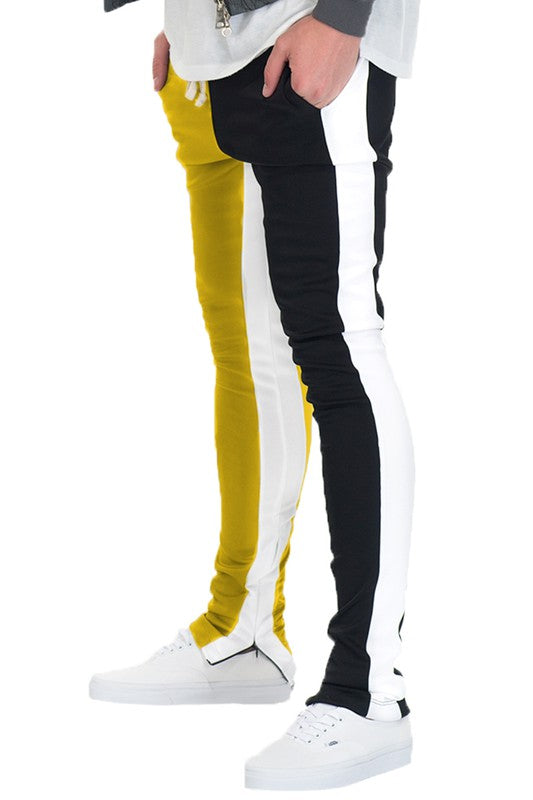 TWO TONE COLOR BLOCK TRACK PANT JOGGER - Scarvesnthangs
