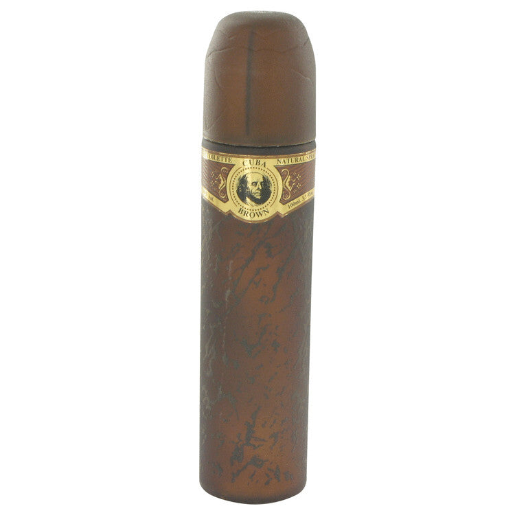 CUBA Brown by Fragluxe Eau De Toilette Spray (unboxed) 3.4 oz (Men)