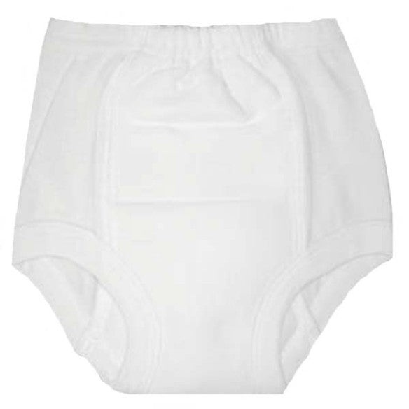 Rib‑Knit White Infant Training Pants 4‑Pack – Super Absorbent Cotton Training Underwear for Toddlers, Sizes 2–4