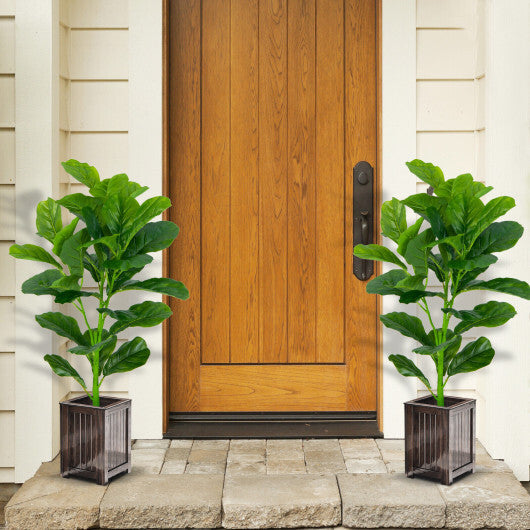 2-Pack Artificial Fiddle Leaf Fig Tree - Scarvesnthangs