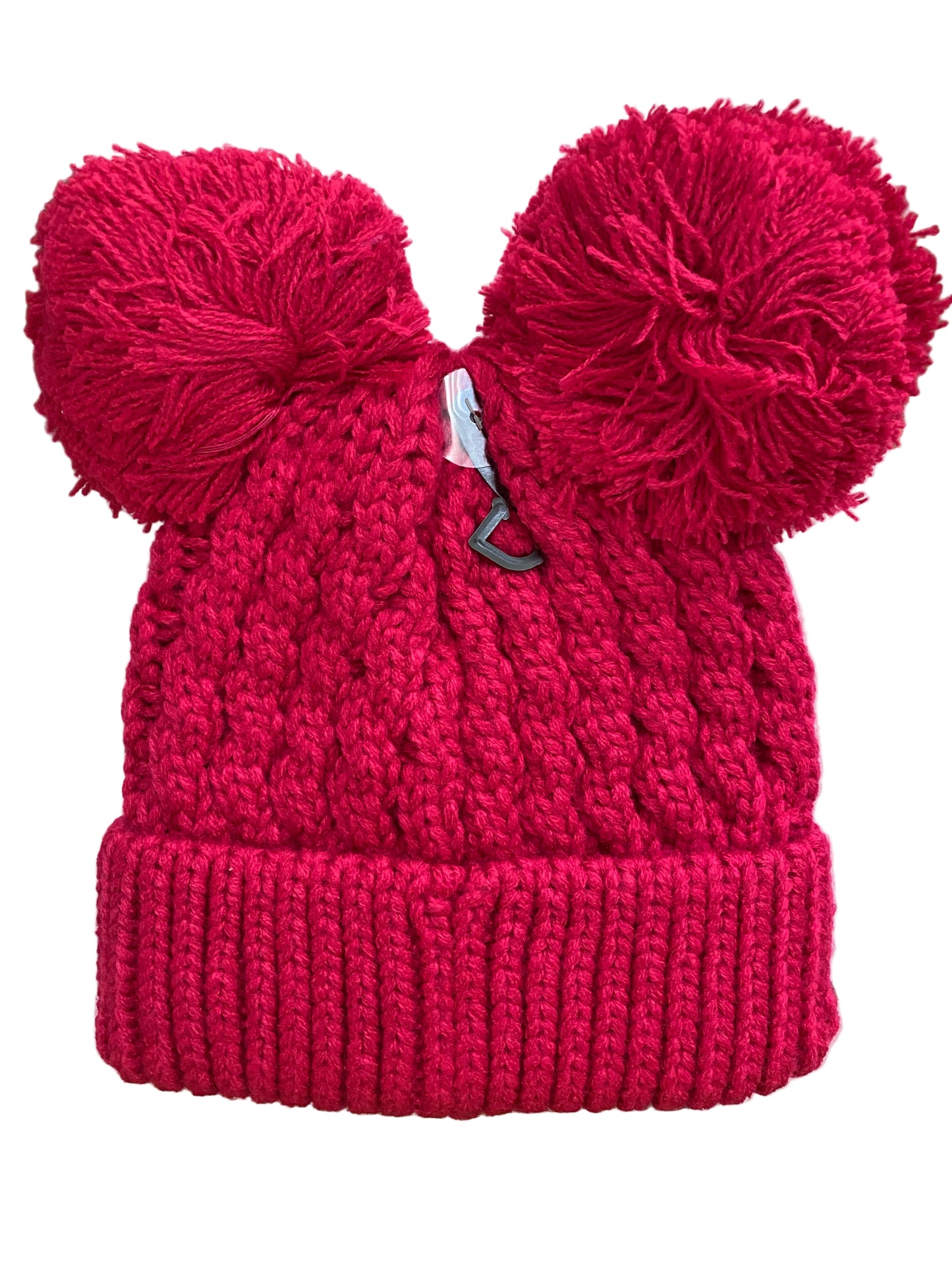 Solid Winter Double Pom Pom Hat