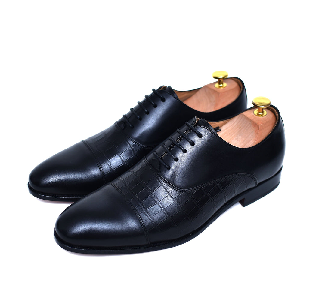 Phillips - Black Calf Oxford Shoes-0