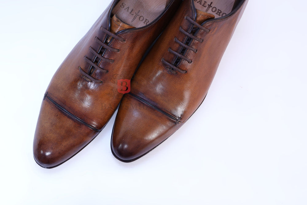CEO II- Cognac Calf Oxford shoes-1
