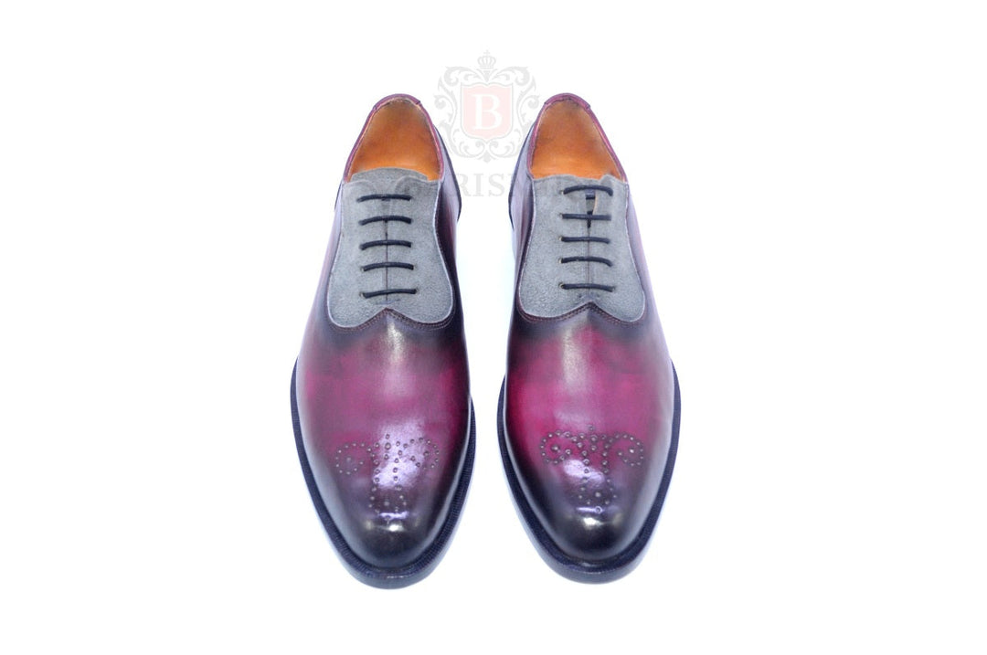 Logan II- Burgundy Oxford Shoes-0