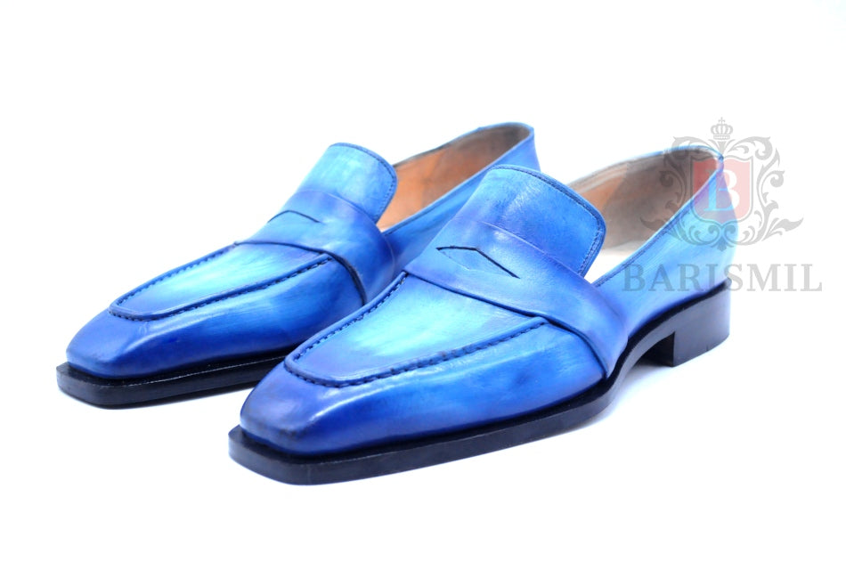 Venice- Blue Patina Loafers-0