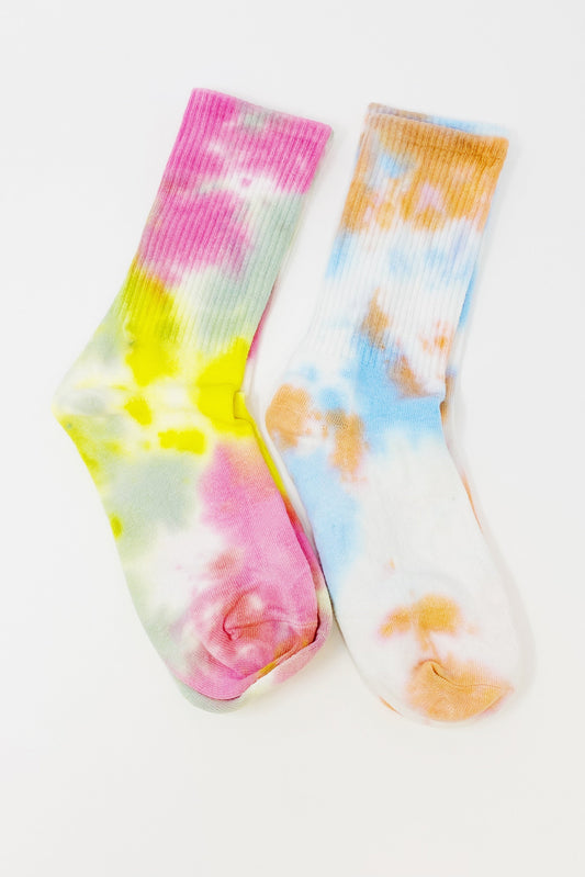 Free Mind Tie Dye Socks Set - Scarvesnthangs