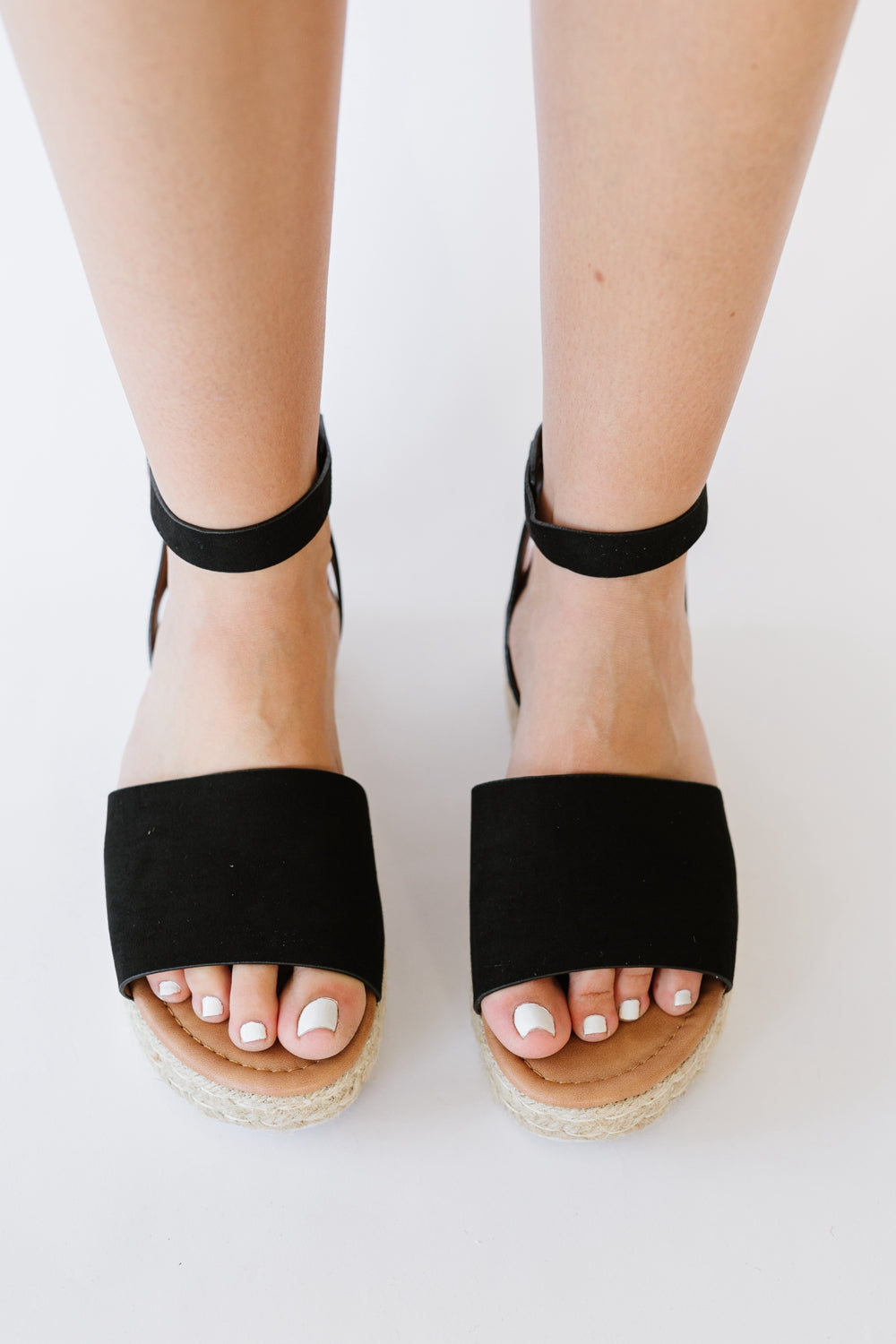 WeeBoo Every Step Espadrille Platform Sandal in Black - Scarvesnthangs