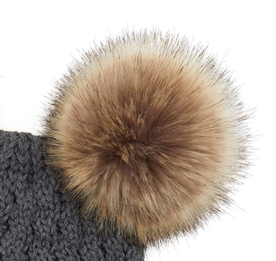 pom pom knit hat