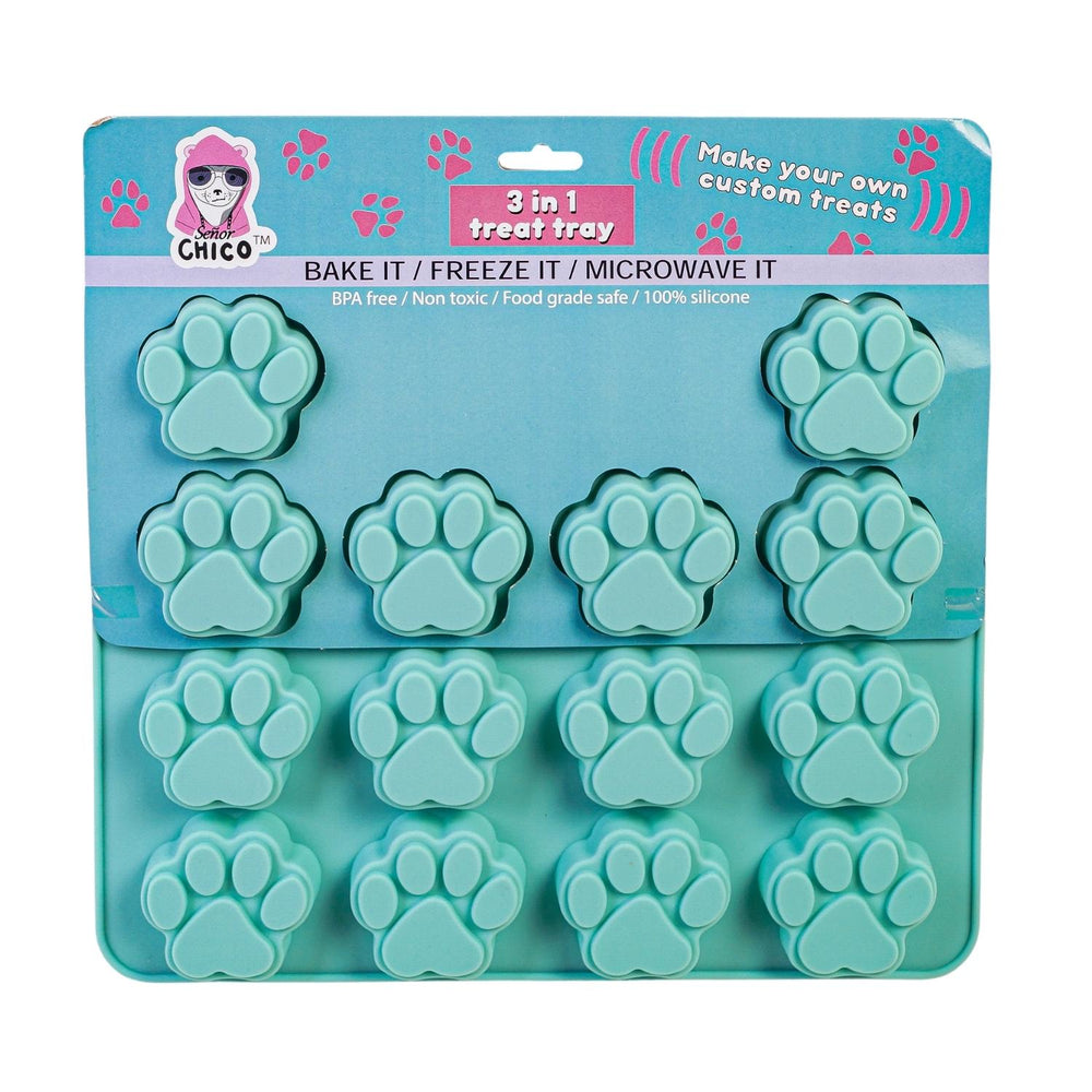Paw Print 3 in 1 Silicone Baking Treat Tray (2-Pack)-1