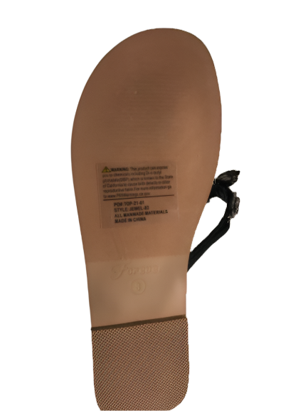 Rhinestone Flip Flop Jeweled Sandals - Black Multi - Scarvesnthangs