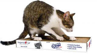 Imperial Cat Mega Scratch 'n Pad – Extra Large Cat Scratcher with Catnip – Eco-Friendly Corrugated Cardboard – Made in USA
