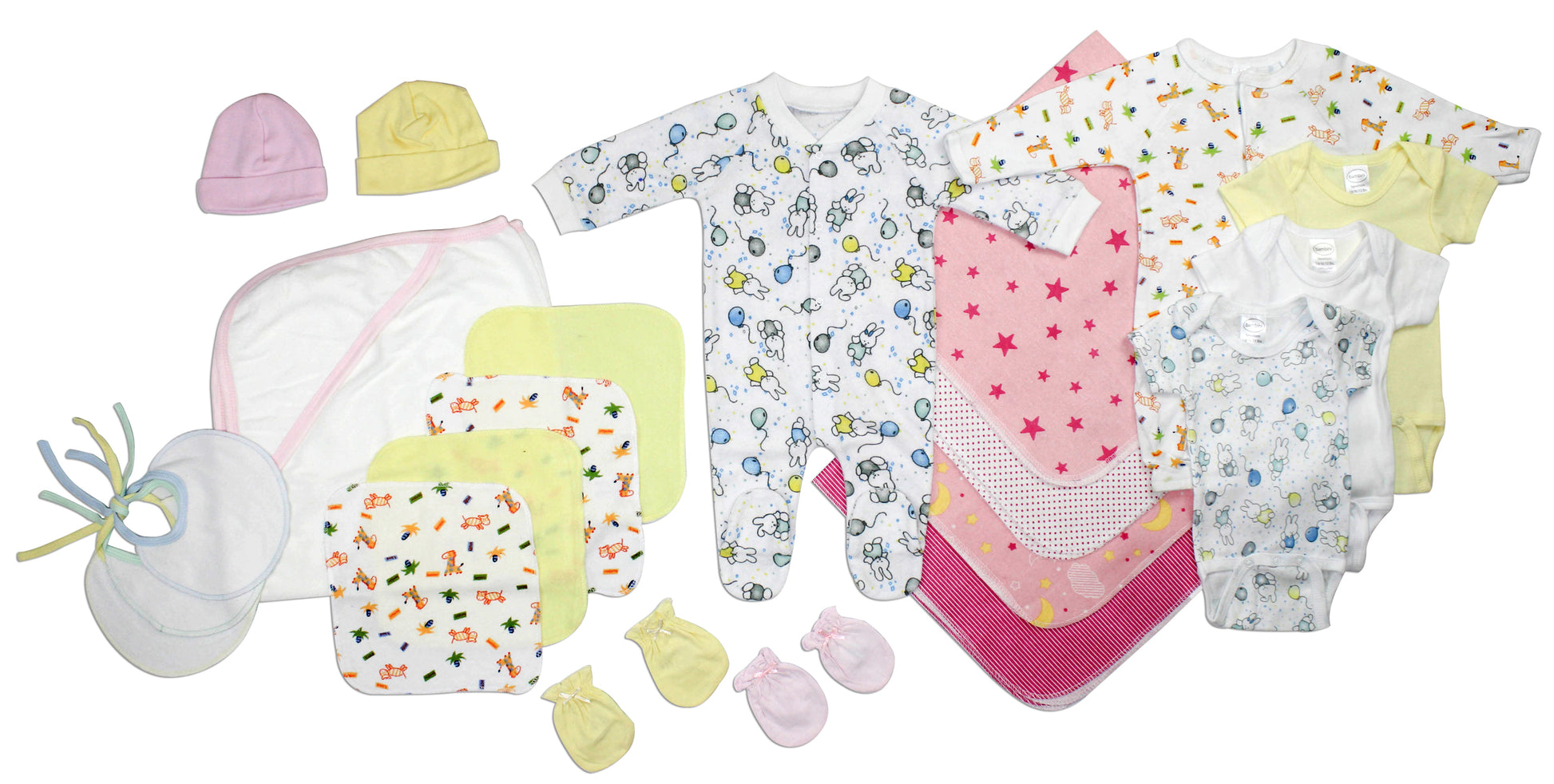Newborn Baby Girls 21 Pc Layette Baby Shower Gift Set LS_0039