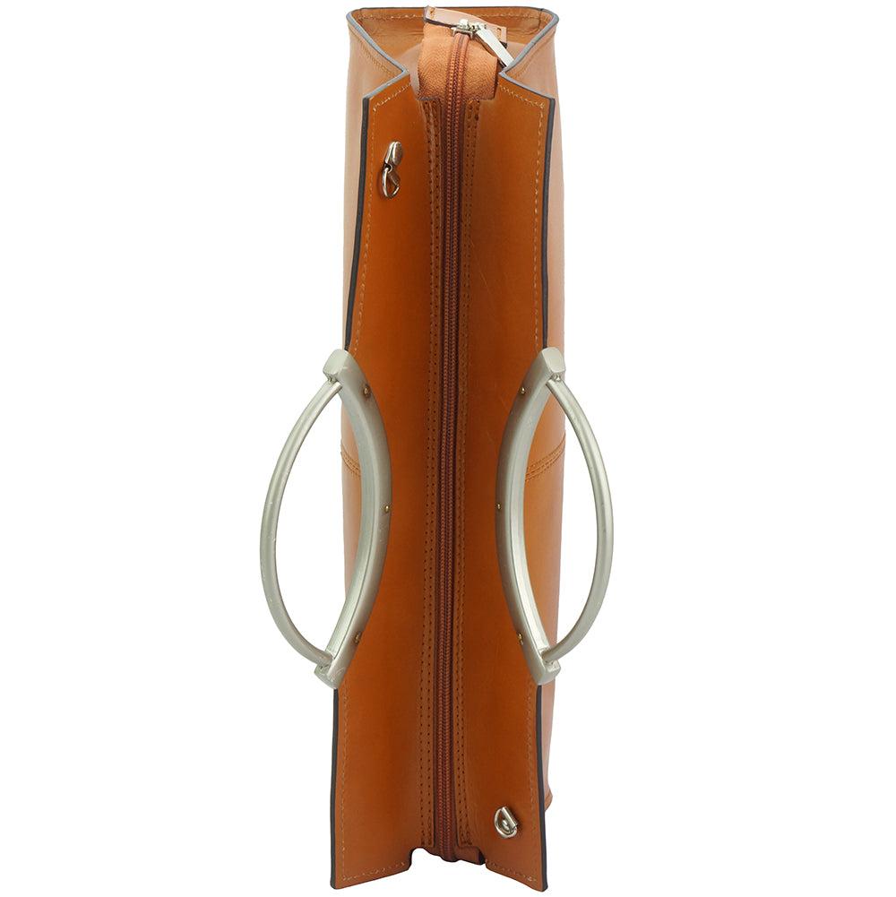 Cipressino leather handbag