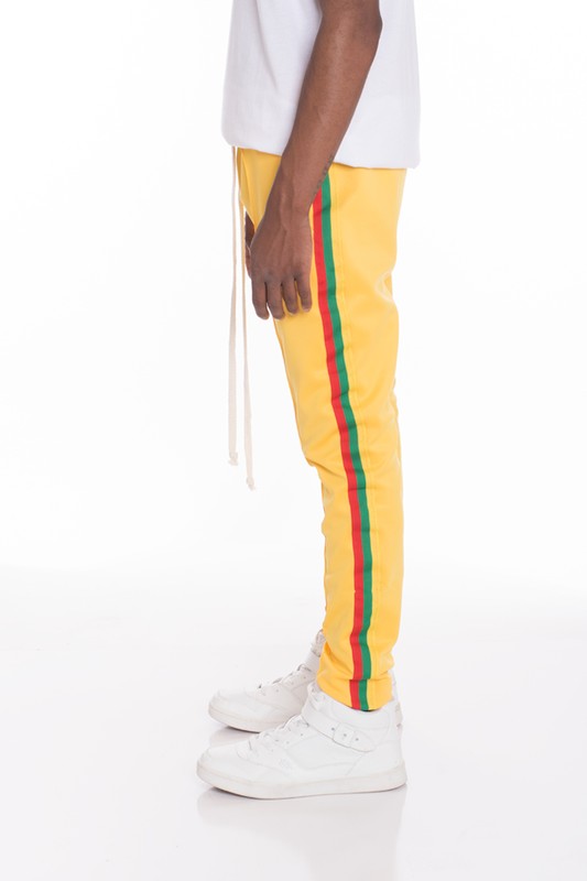 Rasta Taped Track Pants - Scarvesnthangs