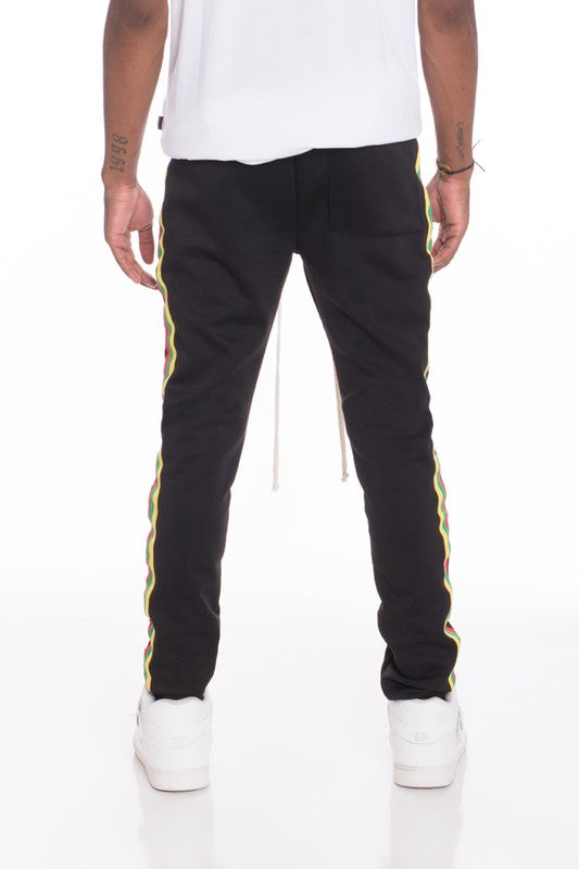 Rasta Taped Track Pants - Scarvesnthangs