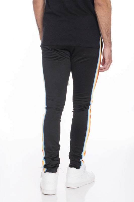 Rainbow Tape Track Pants - Scarvesnthangs