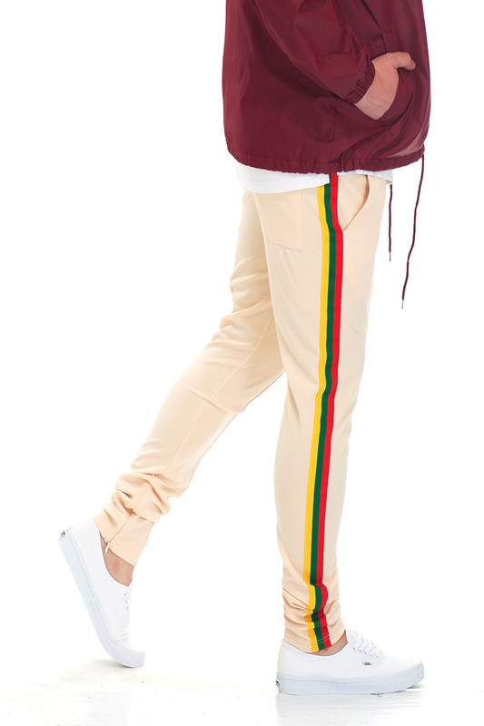 Rasta Taped Track Pants - Scarvesnthangs