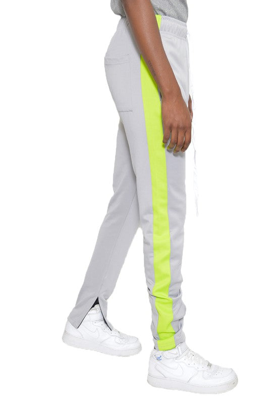 Single Stripe Ankle Zipper Track Pants - Scarvesnthangs