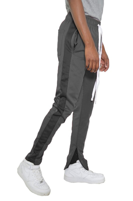 Single Stripe Ankle Zipper Track Pants - Scarvesnthangs