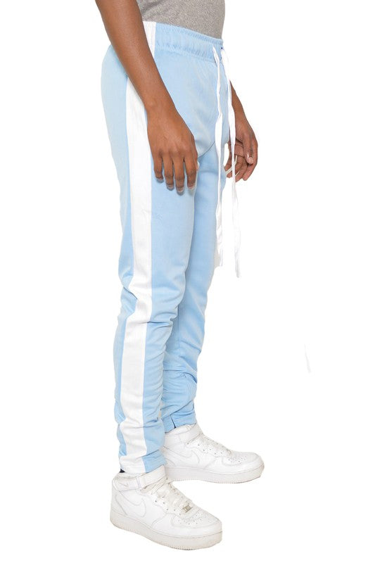 Single Stripe Ankle Zipper Track Pants - Scarvesnthangs