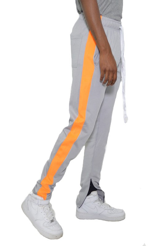 Single Stripe Ankle Zipper Track Pants - Scarvesnthangs