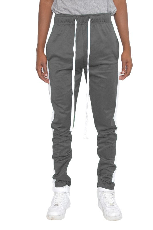 Single Stripe Ankle Zipper Track Pants - Scarvesnthangs