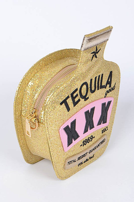 Glitter Tequila Iconic Swing Box Clutch