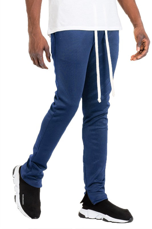 Solid Color Plain Basic Track Pants - Scarvesnthangs