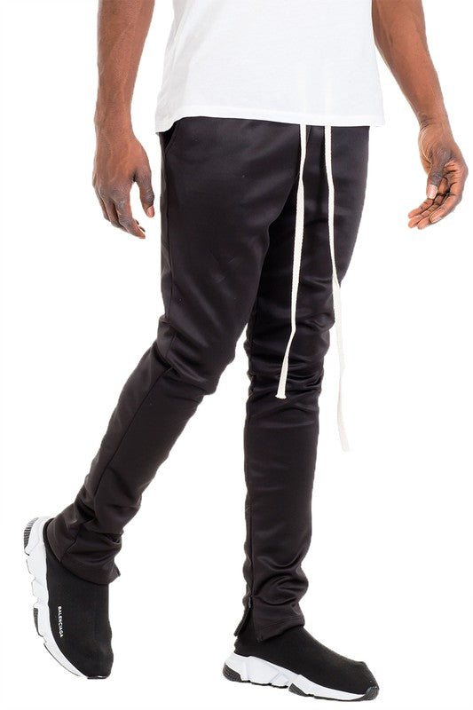 Solid Color Plain Basic Track Pants - Scarvesnthangs