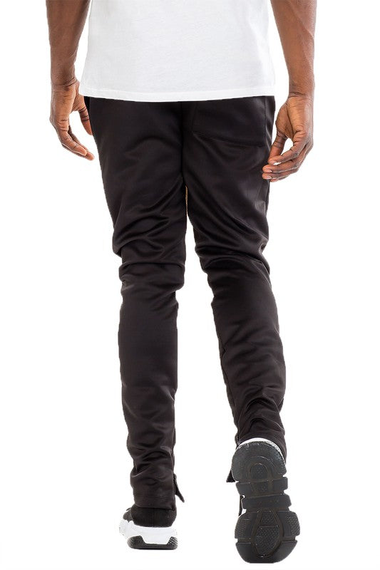 Solid Color Plain Basic Track Pants - Scarvesnthangs