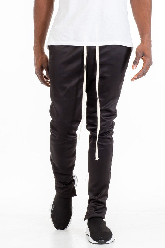 Solid Color Plain Basic Track Pants - Scarvesnthangs