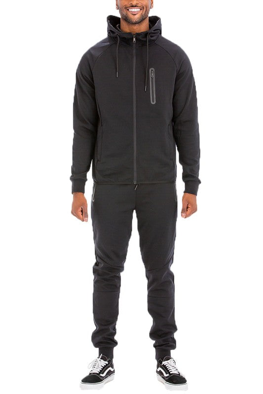 Mens Full Zip Sweat Pant Sweat Set - Scarvesnthangs