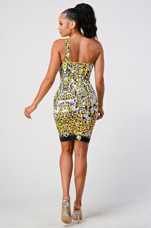 ANIMAL PRINTED BANDAGE DRESS - Scarvesnthangs