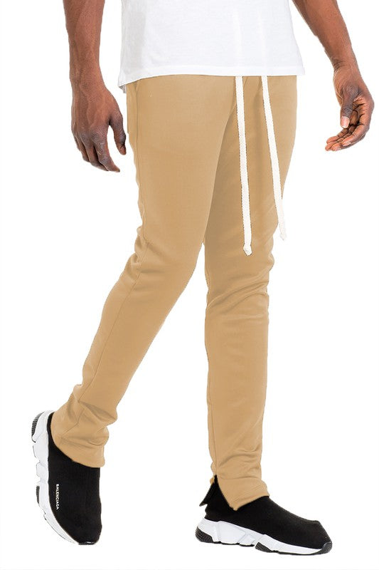 Solid Color Plain Basic Track Pants - Scarvesnthangs