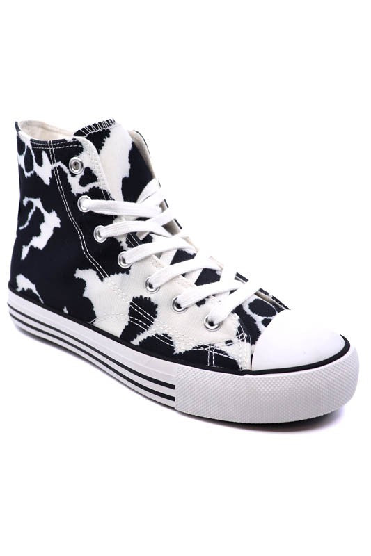 High Top Canvas Sneaker - Scarvesnthangs