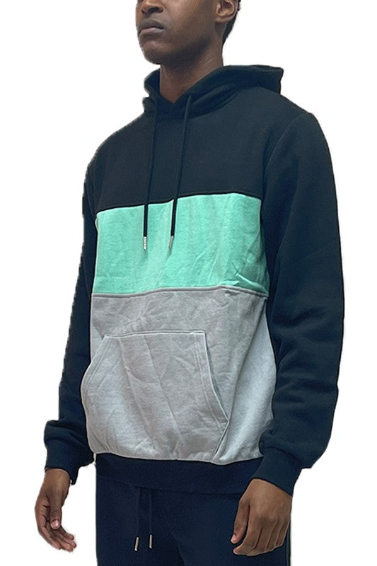 Color Block Pullover Hoodie - Scarvesnthangs