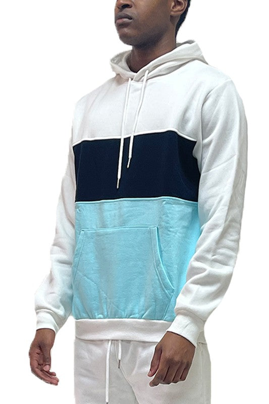 Color Block Pullover Hoodie - Scarvesnthangs