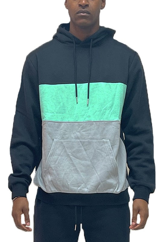 Color Block Pullover Hoodie - Scarvesnthangs