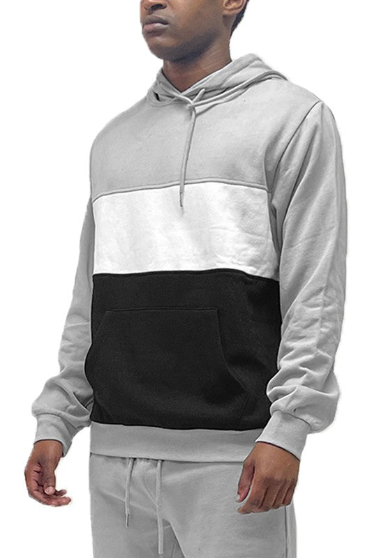 Color Block Pullover Hoodie - Scarvesnthangs