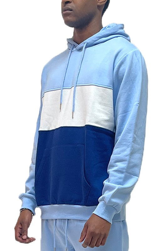 Color Block Pullover Hoodie - Scarvesnthangs