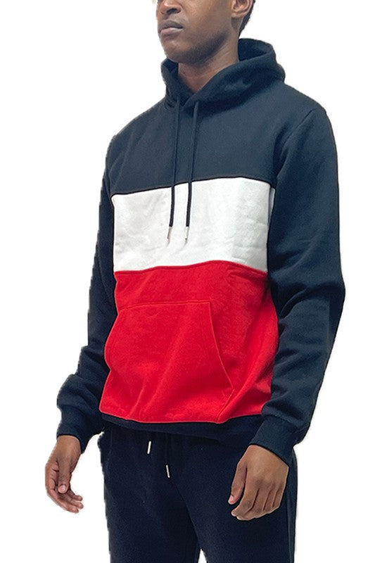 Color Block Pullover Hoodie - Scarvesnthangs