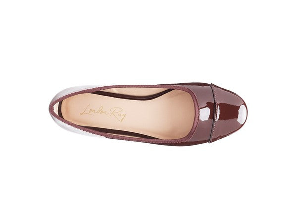 CAMELLA ROUND TOE BALLERINA FLAT SHOES - Scarvesnthangs