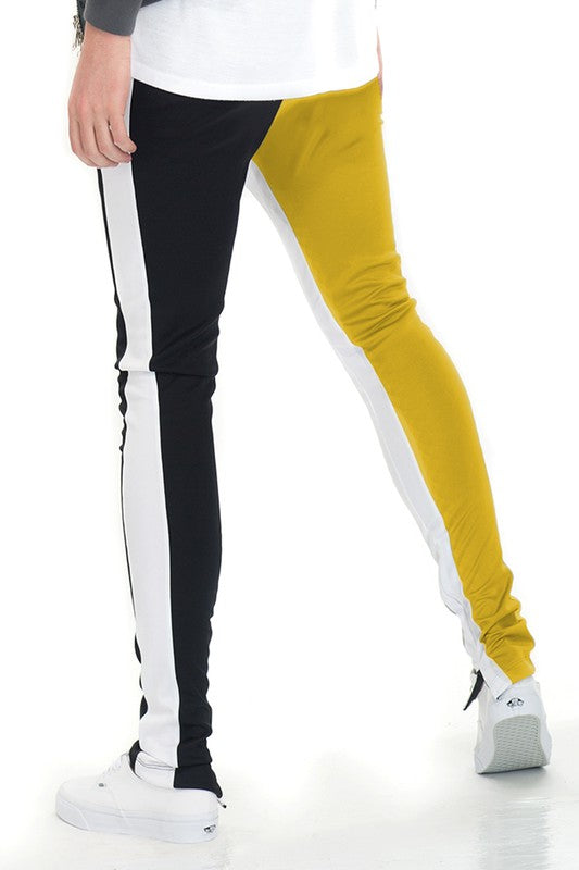 TWO TONE COLOR BLOCK TRACK PANT JOGGER - Scarvesnthangs