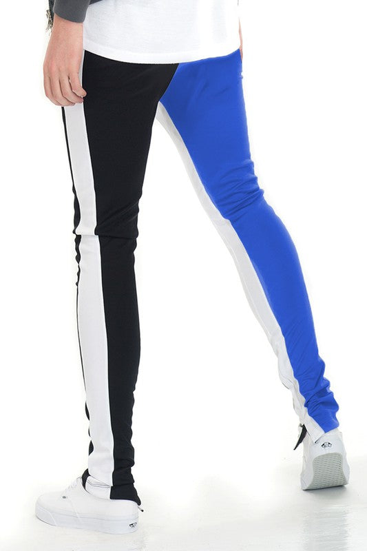 TWO TONE COLOR BLOCK TRACK PANT JOGGER - Scarvesnthangs