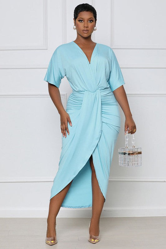 Sexy Maxi Dress - Sky Blue - Scarvesnthangs