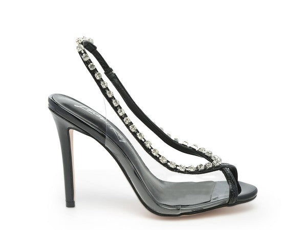 Camarine Clear Stiletto Sling-back - Scarvesnthangs