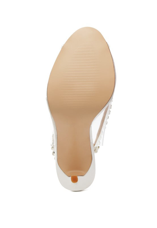 Camarine Clear Stiletto Sling-back - Scarvesnthangs