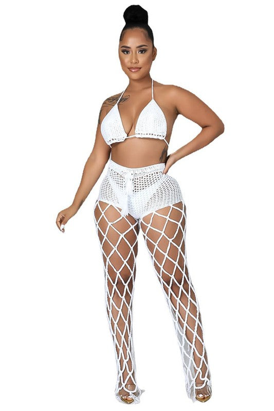 Two Piece Bikini Crochet Set - Scarvesnthangs