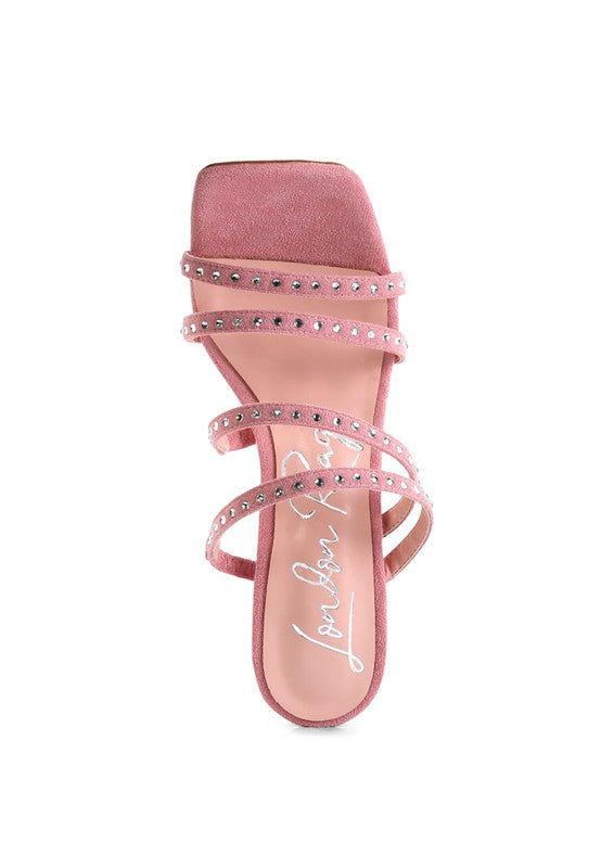 Studded Multi Strap Sandals - Scarvesnthangs